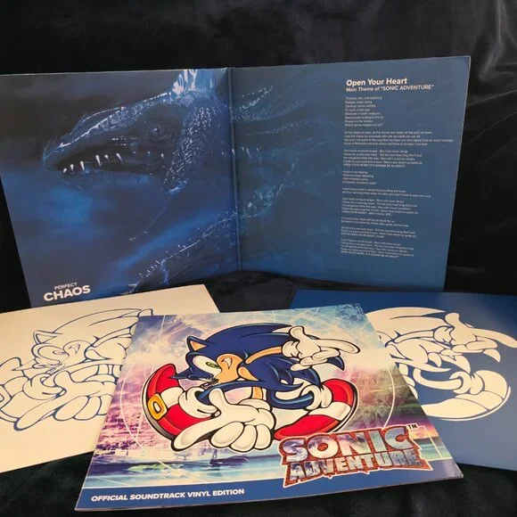 Sonic Adventure Original Soundtrack x2LP Blue and White Vinyl - Picture 4 of 6